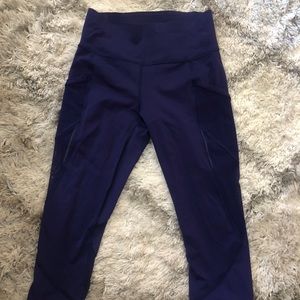 Lululemon Indigo Blue Cropped Leggings